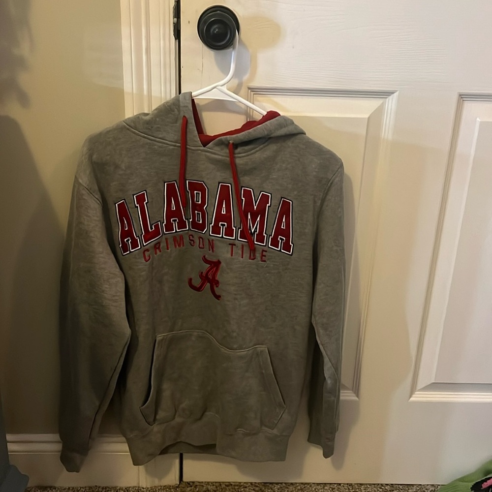 Grey and red Alabama crimson tide hoodie